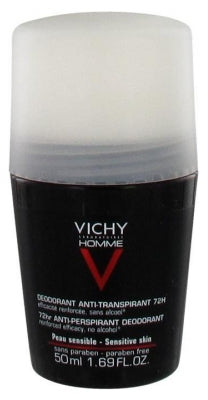 Vichy Homme 72Hr Antiperspirant Deodorant Extreme Control Roll-On 50Ml