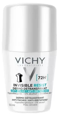 Vichy Invisible Resist 72H Roll-On Deodorant 50 Ml