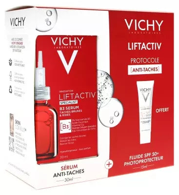 Vichy Liftactiv Specialist B3 Dark-Spot & Wrinkles Serum 30 Ml + Uv-Age Daily Fluide Spf50+ 15 Ml Free