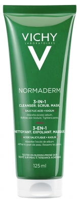 Vichy Normaderm 3In1 Scrub + Cleanser + Mask 125Ml