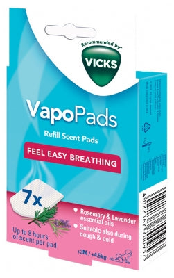 Vicks Vapopads 7 Refills Rosemary Lavender Scented