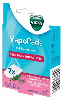 Vicks Vapopads 7 Refills Rosemary Lavender Scented