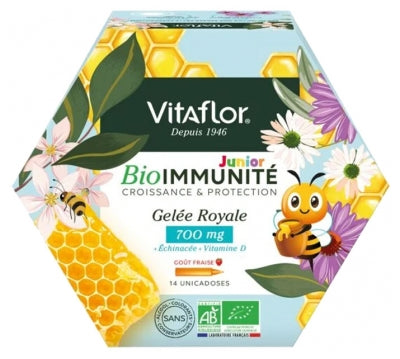 Vitaflor Bioimmunity Organic Royal Jelly 700Mg Junior 14 Single Doses