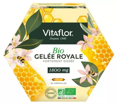 Vitaflor Royal Jelly 1800Mg Organic 20 Phials