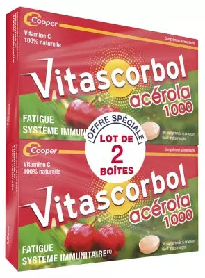 Vitascorbol Acerola 1000 2 X 30 Tablets To Crunch