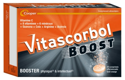 Vitascorbol Boost Booster 20 Effervescent Tablets | Low Price Here