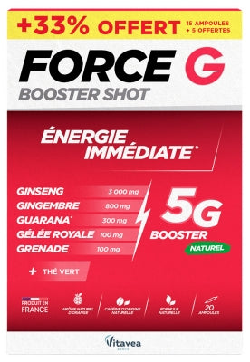 Vitavea Force G Booster Shot Immediate Energy 15 Ampoules + 5 Free