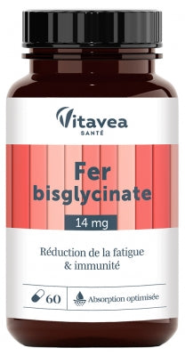 Vitavea Iron Bisglycinate Fatigue Reduction & Immunity 60 Capsules