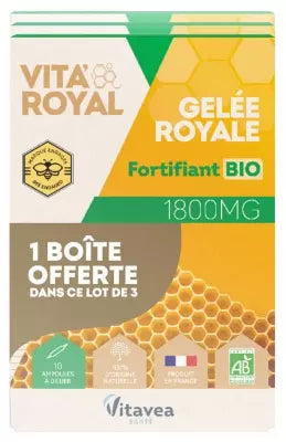 Nutrisanté Organic Royal Jelly 1800Mg 3 X 10 Phials | Low Price Here