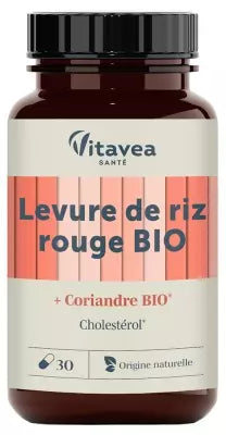 Vitavea Red Rice Yeast Organic 30 Capsules