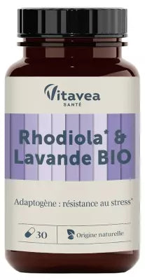 Vitavea Rhodiola & Lavender Stress Resistance Organic 30 Capsules