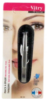 Vitry Face Care Slant Ends Stainless Steel Tweezers 8Cm