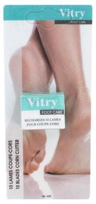 Vitry Foot Care Refills 10 Blades Corn Cutter