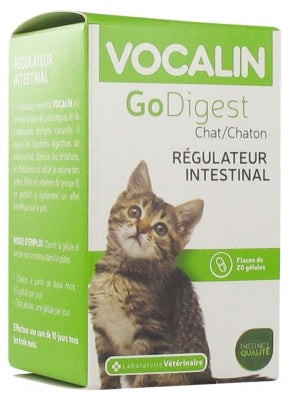 Vocalin Godigest Cat/Chat Intestinal Regulator 20 Capsules