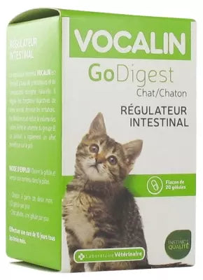 Vocalin Godigest Cat/Chat Intestinal Regulator 20 Capsules