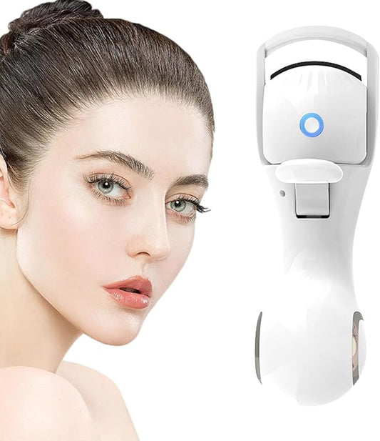 Heated Eyelash Curler – 3 Temperature Modes, USB Rechargeable, Quick & Long-Lasting Curl with Smart Heating Silicone Pad