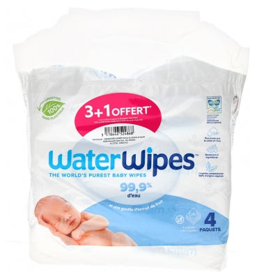 Waterwipes 3 X 60 Wipes + 60 Wipes Free