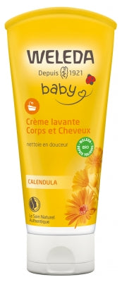 Weleda Baby Calendula Body And Hair Washing Cream 200Ml