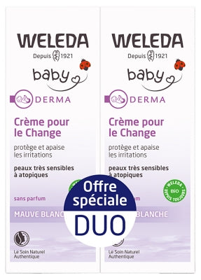 Weleda Baby Derma Change Cream With White Mallow 2 X 50Ml