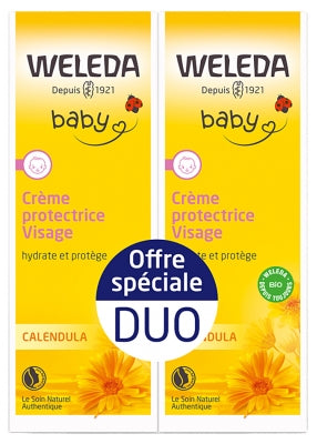 Weleda Baby Protective Cream Face Calendula 2 X 50Ml