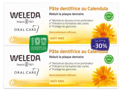 Weleda Calendula Toothpaste 2X75Ml