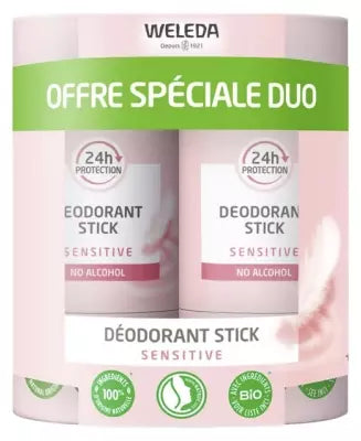 Weleda Deodorant Stick Sensitive Set Of 2 X 50 G