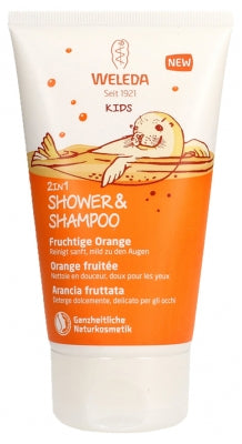 Weleda Kids 2-In-1 Shower & Shampoo Fruity Orange 150Ml