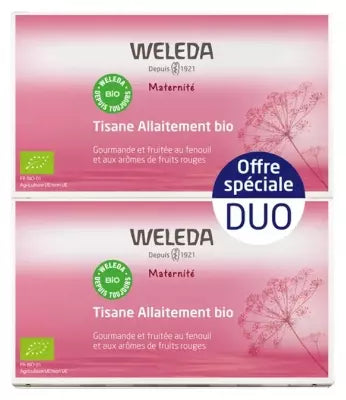 Weleda Maternity Breastfeeding Herbal Tea Red Fruits Organic 2 X 20 Sachets