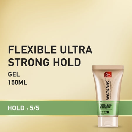 Wella Wellaflex Flexible Ultra Strong Hair Gel With Extra Strong Hold