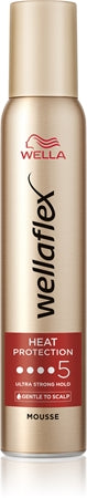 Wella Wellaflex Heat Protection Styling Mousse For Heat Hairstyling