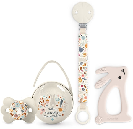 Suavinex Wonderland Gift Set 0-6 M Cream Gift Set For Babies 