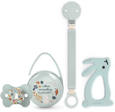 Suavinex Wonderland Gift Set 0-6 M Green Gift Set For Babies 
