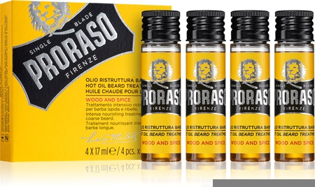 Proraso Wood And Spice Hot Set Intensive Oil Treatment For Tough Stubble 
