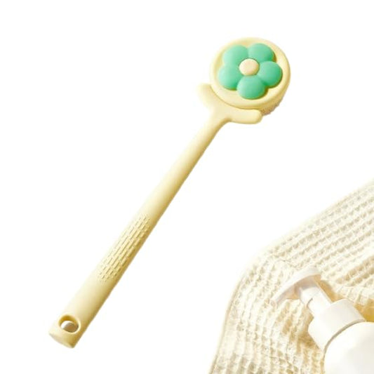 Scrub Brush with Long Handle, Back Rubbing Bath Brush, no Need for Human Soft Hair, Body Rubbing Mud, Bath Brush, Soft Exfoliation with Long Handle Improves Health and Beauty Skin