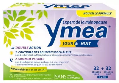 Ymea Menopause Day & Night Hot Flashes And Peaceful Sleep 64 Capsules