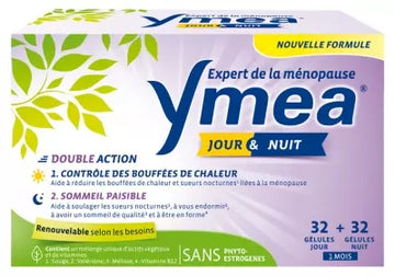 Ymea Menopause Day & Night Hot Flashes And Peaceful Sleep 64 Capsules