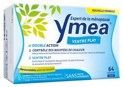 Ymea Menopause Hot Flashes And Flat Stomach 64 Capsules