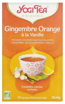 Yogi Tea Ginger Orange With Vanilla Organic 17 Sachets