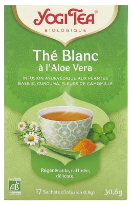 Yogi Tea White Tea With Aloe Vera Organic 17 Sachets