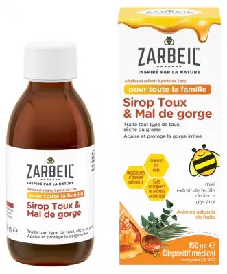 Zarbeil Cough & Sore Throat Syrup 150Ml