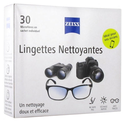 Zeiss Cleaning Wipes For Glasses 30 Wipes