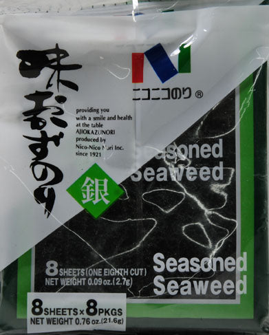 Wismettac Asian Foods Nico Nico Nori  Seaweed, 8 ea