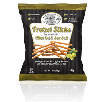 Perfection Snacks Gluten Free Pretzels, Olive Oil & Sea Salt, 6 Ct