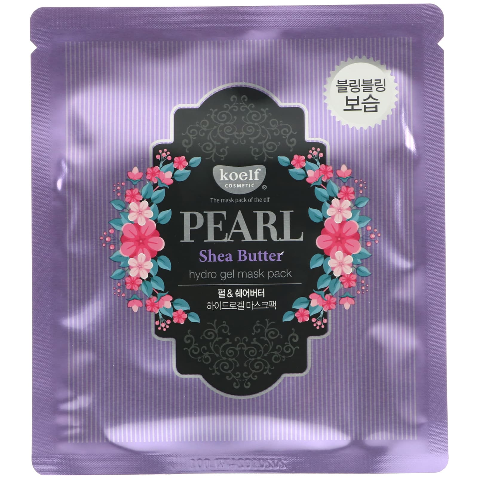 Koelf, Pearl Shea Butter, Hydro Gel Beauty Mask Pack, 30 G Each