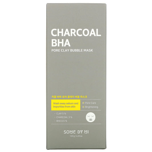 Some By Mi, Charcoal BHA, Pore Clay Bubble Beauty Mask (120 g)