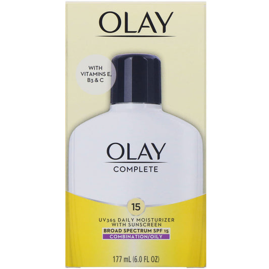 Olay, Complete, UV365 Daily Moisturizer with Sunscreen , SPF 15, Oily (177 ml)
