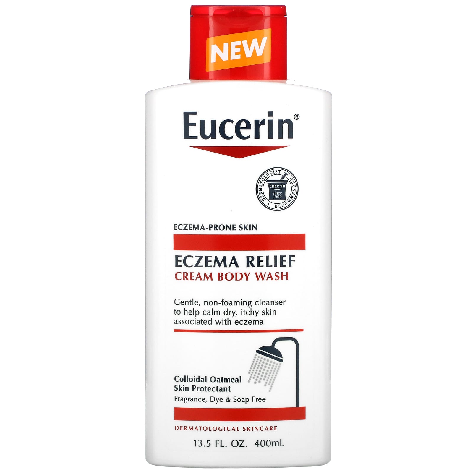 Eucerin, Eczema Relief, Cream Body Wash (400 ml)