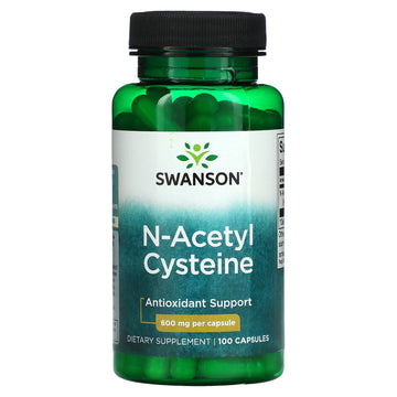 Swanson, N-Acetyl Cysteine, Antioxidant Support, 600 mg Capsules