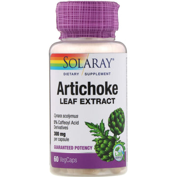 Solaray, Artichoke Leaf Extract, 300 mg, Vegcaps