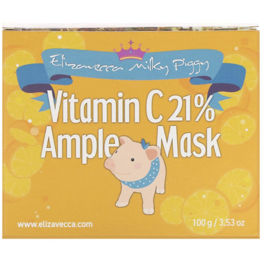 Elizavecca, Milky Piggy, Vitamin C 21% Ample Beauty Mask (100 g)